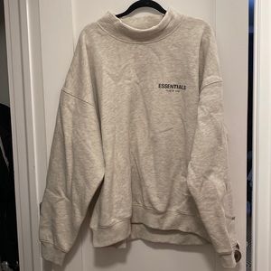 NWT Essentials Oatmeal Mockneck Sweatshirt XL